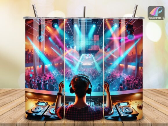 Download DJ Music Party Nightlife Tumbler Wrap V5 - Night Collection