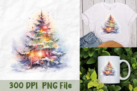 Download Illuminated Christmas Tree PNG - Premium Bundle