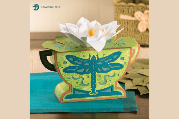 Download Water Lily Illuminated Compote SVG - Illuminated Collection