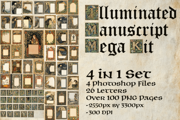 Download Illuminated Manuscript Mega Kit - Illuminated Collection