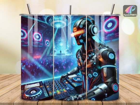 Download DJ Music Party Nightlife Tumbler Wrap V3 - Night Collection