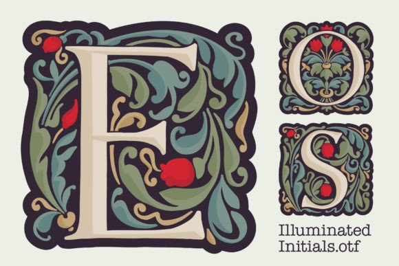 Download Illuminated Initials - Illuminated Collection
