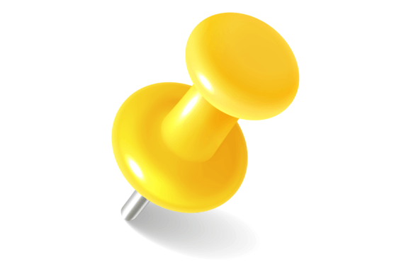 Download Plastic Thumb Tack. Realistic Yellow Pus - Premium Resources