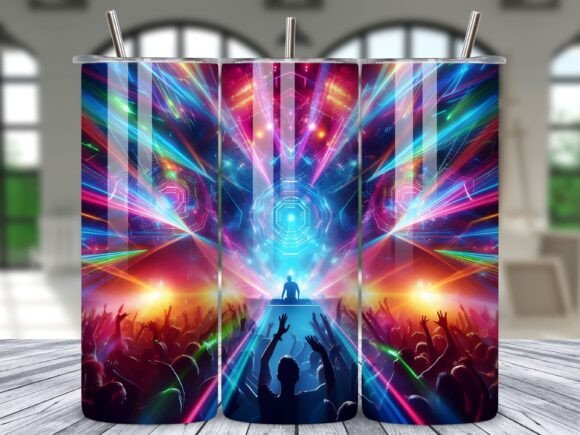 Download DJ Music Party Nightlife Tumbler Wrap - Night Collection