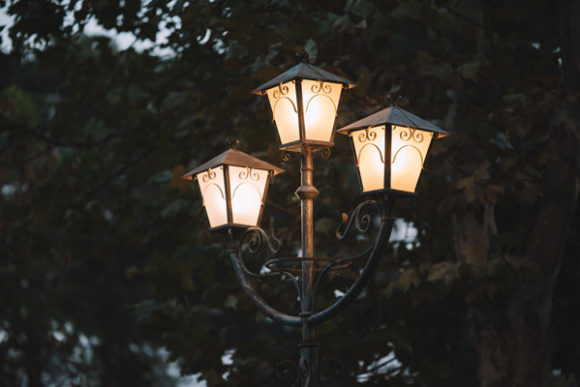 Download Illuminated Vintage Street Lamp - Premium Resources