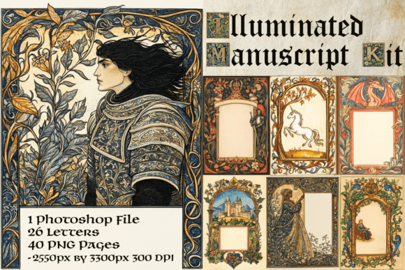 Download Illuminated Manuscript Kit - Premium Resources