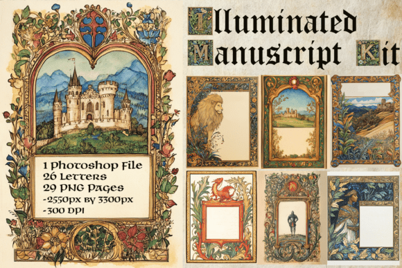 Download Illuminated Manuscript Page Creator - Premium Resources